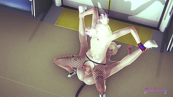 Preview 2 of Hairy Oral Xxl - Suicide Squad Yaoi - Harley Quinn femboy is undoubtedly the queen of positions in sex