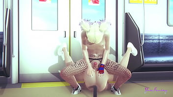 Preview 4 of Hairy Oral Xxl - Suicide Squad Yaoi - Harley Quinn femboy is undoubtedly the queen of positions in sex