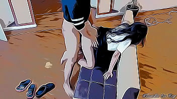 Preview 4 of Aiuido Hindi - le Gusta Jugar Video juegos Sentada en mis Piernas y se mueve mucho se me levanta la Polla Cartoon Hentai