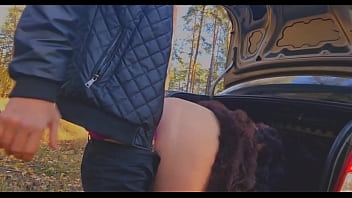 Preview 4 of Mom Son String - Hot Wife,  Doggy Fuck on Public Street