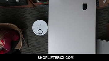 Preview 1 of English Sxnxx Song - ShopLifterXX - Blonde tiny Shoplyfter Sierra Nicole gets fucked in front of her mom