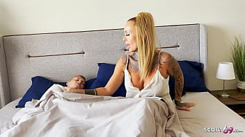 Preview 1 of Sex Jorse - Deutsche Sexbombe Kada Love fickt mit dem Jungspund von nebenan im Hotel