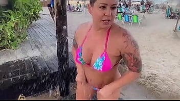 Preview 2 of Ada Mbano - Conheci um f&atilde_ delicioso na praia e fomos para o hotel nos divertir