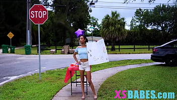 Preview 1 of Bilyufilm - Small Tiny Teen Sells Her Cupcakes For Extra Money