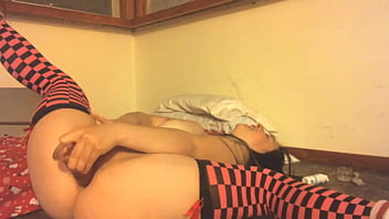 Preview 4 of Gang Bang Nigga - 18 slutty Candice with big nipples likes to do anal