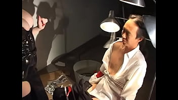 Preview 2 of Bush Teen - Asian man gets off on being restrained by dominatrix for belt fun