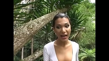 Preview 1 of Sinya Mirza - Sunburnt tranny Bruna Tavares took her scampish boyfriend-idler apart who prefers to lie about on the grass instead of applying himself to something useful