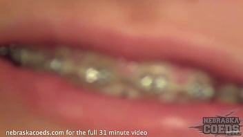 Preview 4 of Yrxuqdrdb - hot teen with braces doing her first time video