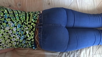 Preview 1 of Flexible Margo Pee - Latina mature shows off her delicious ass with jean and no jean before getting fucked
