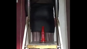 Preview 2 of Sex Saty - mark wright bisexual crossdressing gay giving ass to mouth on his dildo cock saying this could be a real cock hes doing it on