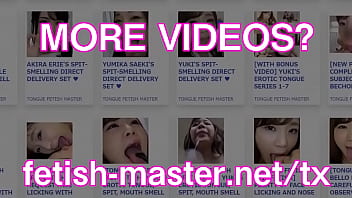 Preview 3 of Filho E M E Anal - Japanese Asian Tongue Spit Face Nose Licking Sucking Kissing Handjob Fetish - More at fetish-master.net