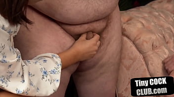 Preview 4 of 18 Year Old Boy Virgin Bait Bus - Tiny cock dominas teasing and tugging submissive loser