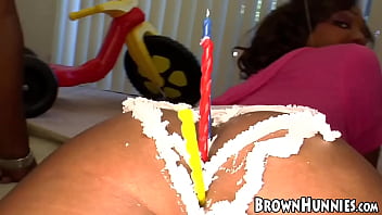 Preview 2 of Mayasex It - Blu Diamond celebrates birthday with hard pounding BBC