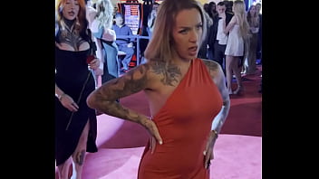 Preview 2 of Brjen Forner Fuking New Year - #AVN2025 who is this beauty with split tongue?)