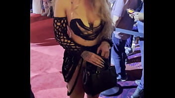 Preview 1 of Brjen Forner Fuking New Year - #AVN2025 who is this beauty with split tongue?)
