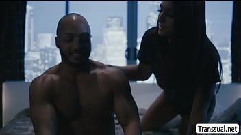 Preview 1 of Xxxx Bp Vudeo - TBabe kneels and start sucking dudes dick