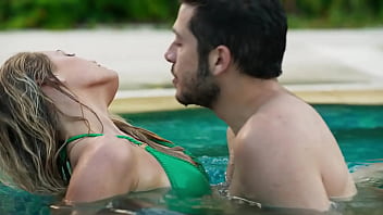 Preview 3 of Indian Group Picnic - Riviera: Pool scene giving head to a Bad young Woman