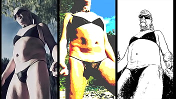 Preview 4 of Japan Dildo Xxx - crossdresser walking on the wild side