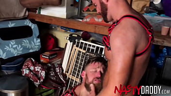 Preview 3 of Mom Mani Keluar - NASTYDADDY Hairy Brendan Patrick And Hoytt Walker Bareback