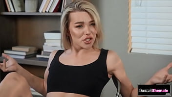 Preview 1 of Momyang Step Son - Small tits trans Emma Rose fucks a judge