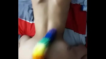 Preview 3 of New Maharashtra Marathi Xx Video - Pale trap deepthroats and fucks BBC dildo [short version]