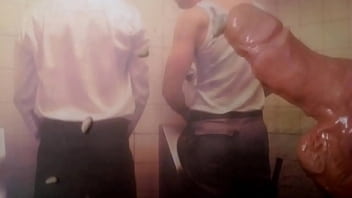 Preview 3 of Egypt Hijab5 - CLAY MOTION COCK PORTRAIT CARTOON OF COCK CUMMING SECRETLY IN PUBLIC TOILET