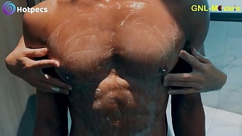 Preview 4 of Sexel Video Muvi - Hot body worship and nipple play asian guy shower