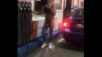 Preview 3 of Maha Caliph Oil Xnxx - Rakeem goes naked to gas station