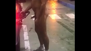 Preview 4 of Maha Caliph Oil Xnxx - Rakeem goes naked to gas station