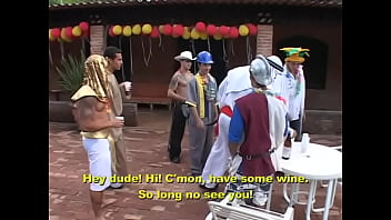 Preview 2 of Indan Sax Dasi Girls - Costume party turns into a huge gay orgy party