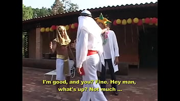 Preview 1 of Indan Sax Dasi Girls - Costume party turns into a huge gay orgy party