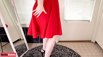 Preview 1 of Pakistani Fuck Leak Videos - step Mommy Try New Red Dress And Son Love It