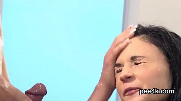 Preview 3 of Phim Xxx Jav - Glamorous model gets her slim twat absolute of warm urine and splatters