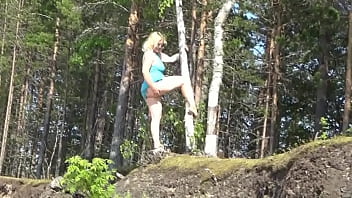 Preview 3 of Story Mom Tits - Milf teases pussy on the beach
