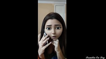 Preview 1 of Jav Shemale Japanese - Mi Cu&ntilde_ada Caliente me Chupa la Polla mientras Habla por Movil con su Marido NTR JAV