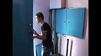 Preview 1 of Tori Black Free Download Mp4 Hd - Two gay friends fuck on a blue couch