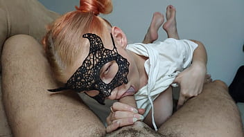 Preview 1 of Bbw Stair Case - Princess gives the best deepthroat for big cock. POV,  all face in hot sperm,  4K UHD,  julandjon.