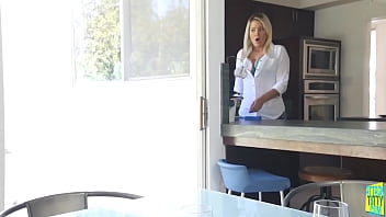 Preview 1 of Mom And Son Dividing - Alix Lovell Her Big Tits For Dessert