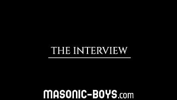 Preview 1 of 2015 Tricky Taxi - Twink jerked off gets fed his own cum MASONIC-BOYS.COM
