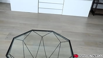 Preview 1 of Family Strok Mom Son Anal - Stepbrother gets to fuck his stepsister in exchange for the blue