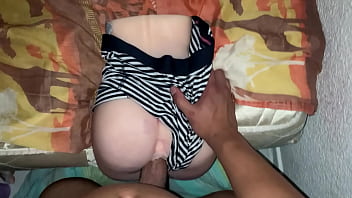 Preview 4 of Pashtoan Xnxx - opening the ass of this slim young girl with a perfect ass with a dress on one side and a thick cock in her ass - Pov Anal