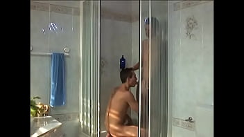 Preview 1 of Dirtt Maid - Two horny twinks fuck in the shower then cum on each other