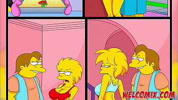 Preview 2 of Mom And Som Hd - Group sex... A different dessert - The Simptoons