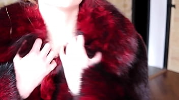 Preview 1 of Seex Mp4 Pregnat - Retro sex with babe in fur coat
