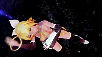 Preview 4 of Stockings Porn Clips - Kagamine Rin shaking ass Marine Bloomin MMD by Shinshi52
