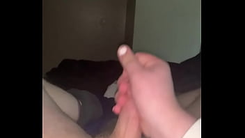 Preview 3 of Big Aad - Teen cums in bed