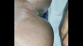 Preview 1 of Sex And Anak - Metiendo solo la cabezita a pelo y se le sale un puff