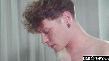 Preview 2 of Paharut Com - Hot Step Daddy Fucks Pasty Twink Stepson