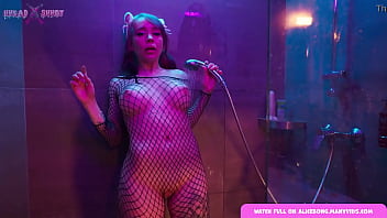 Preview 2 of Family Srock - Hot shower and huge dildo helped me cum AliceBong