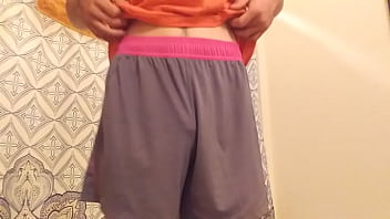 Preview 1 of Sex Deanke - Pink Lace Panties and Purple Bra